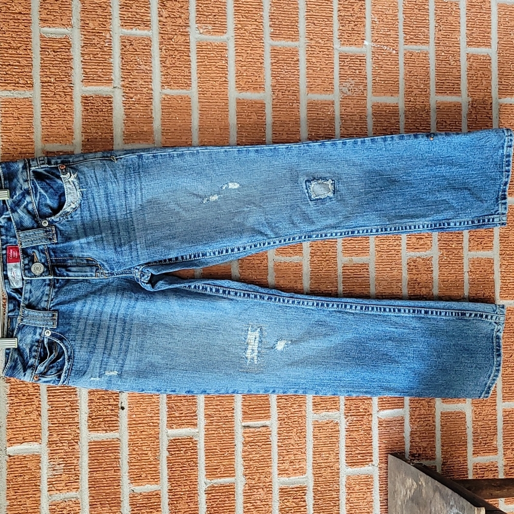 Aeropostale Chelsea skinny bootcut women's jeans size 3/4 short
